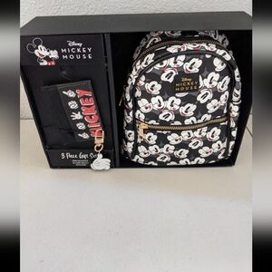 Disney Mickey Mouse Mini Backpack Wallet Keychain Accessories Gift